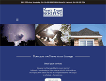 Tablet Screenshot of northcoastroofing.com